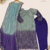 Aab-e-Neel Dual-Tone Luxury Pret Ensemble by Ayzal Hassan