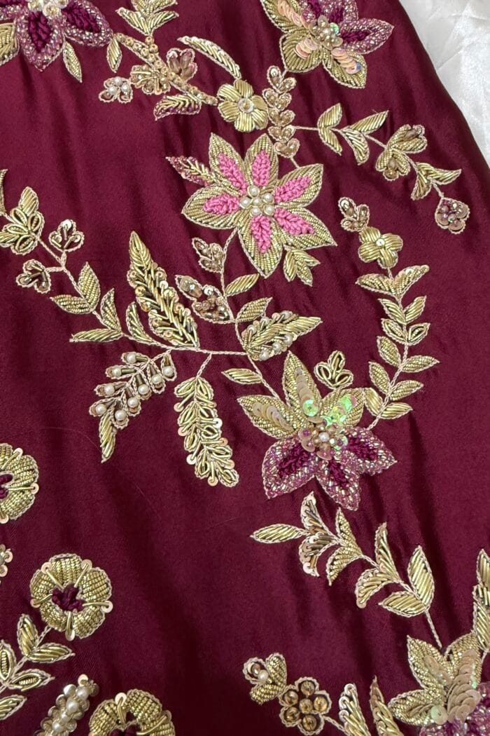 Gul-e-Gulzar Magenta Formal Ensemble by Ayzal Hassan