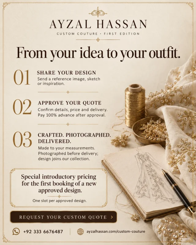 First Edition — share your design, approve your quote, crafted and delivered.